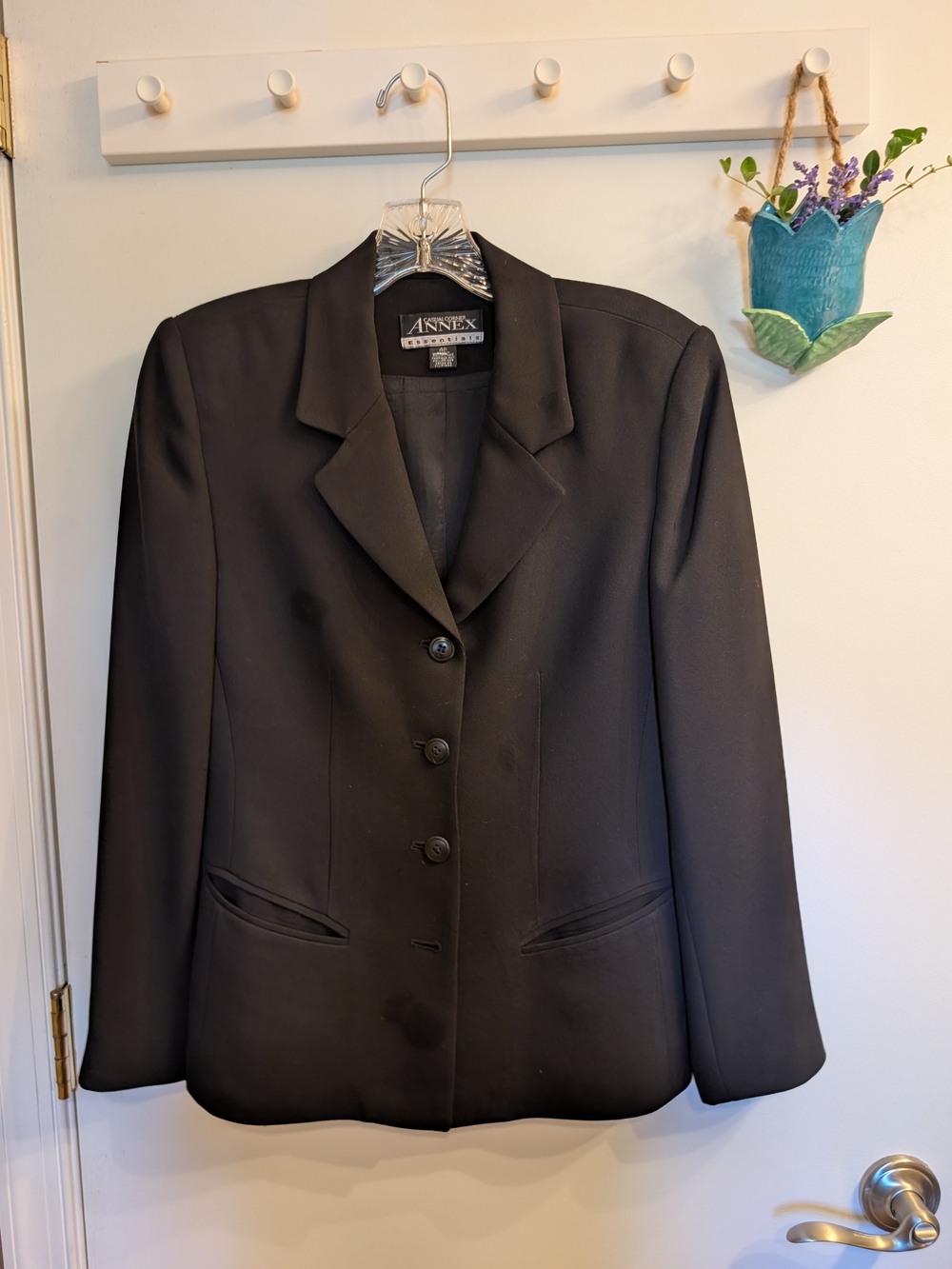 Casual Corner Black Tailored Womens Blazer Jacket